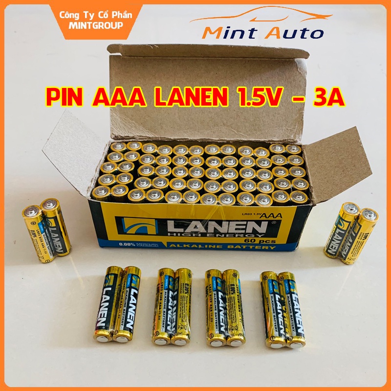 Pin AAA Lanen 1,5V Pin 3A Alkaline LR03 Loại Rẻ Dùng Cho Điều Khiển