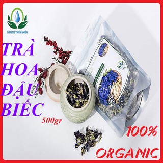 Trà Hoa Đậu Biếc sấy khô MỘC SẮC 500gr [Chính Hãng] Cải thiện thị lực, Chống lão hóa, Ngừa ung thư, Chăm sóc da