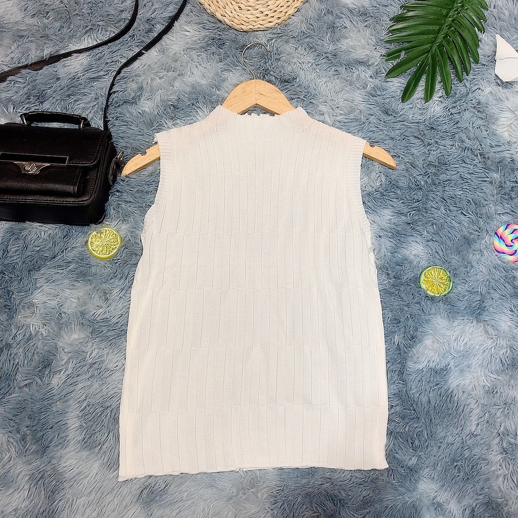 1Z14 Áo len sát nách cổ 3 phân áo len không tay phong cách Hàn Quốc 1513 | BigBuy360 - bigbuy360.vn