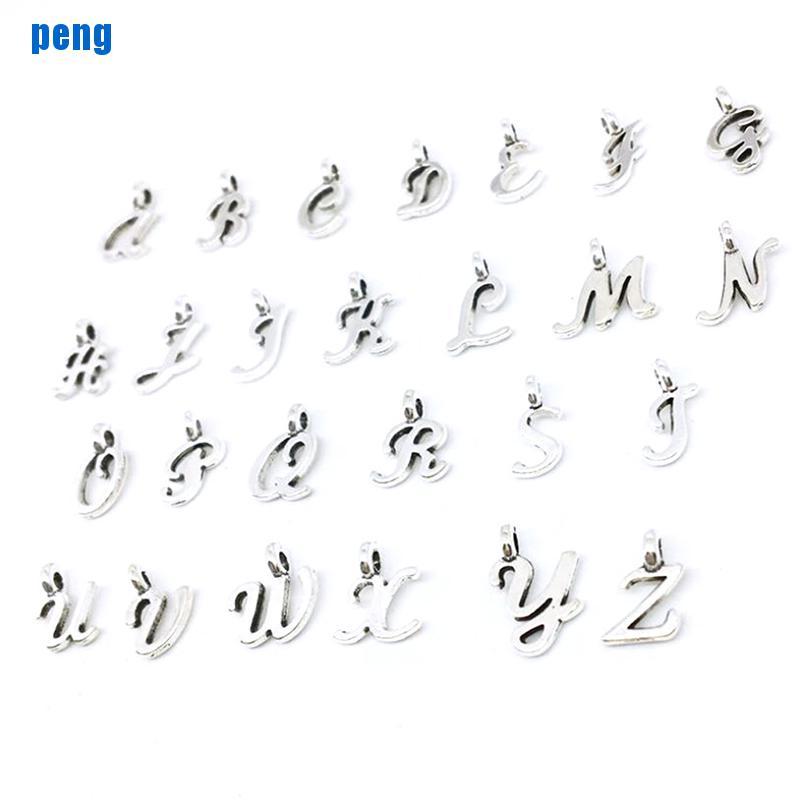 Set 26 Mặt Dây Chuyền Khắc Chữ Cái Tiếng Anh Handmade