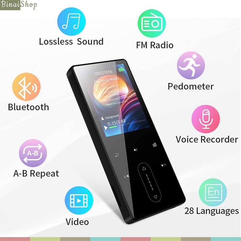 Máy nghe nhạc Lossless Bluetooth, Loa Ngoài Ruizu D22 / D12