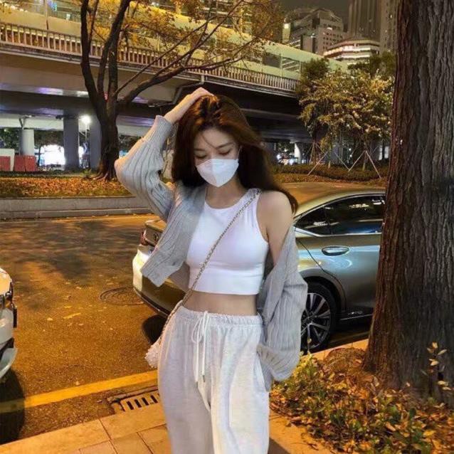 Áo ba lỗ nữ Croptop ⚡FREESHIP⚡Thiết kế bo eo giúp tạo đường cong nổi bật,tôn dáng cực đỉnh có mút đệm nâng ngực.