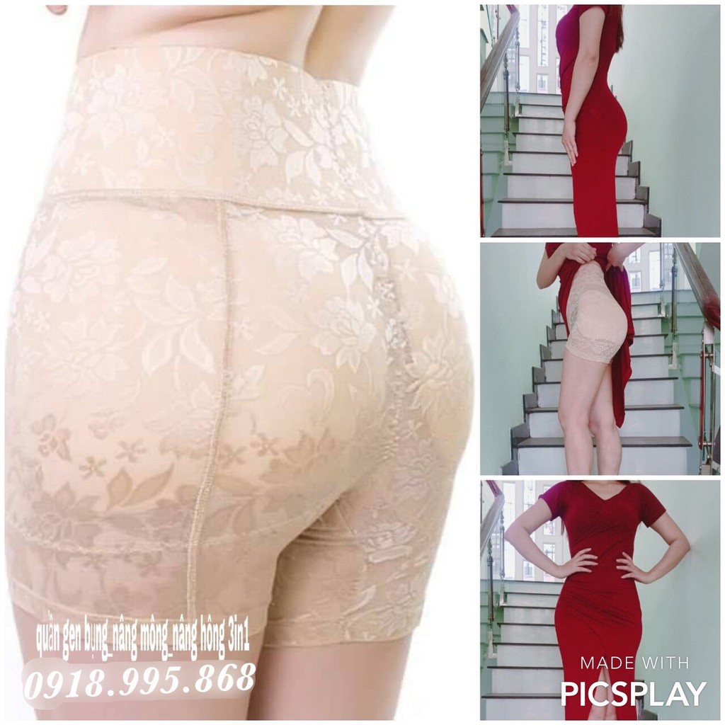 [CÓ VIDEO] Quần Độn Mông + Hông,Ren Mềm Mại,Thoáng Mát,Gen Bụng,Thon Gọn Vòng 2 Tuyệt Đối,Miếng Đệm Tháo Dời Cao Cấp | BigBuy360 - bigbuy360.vn