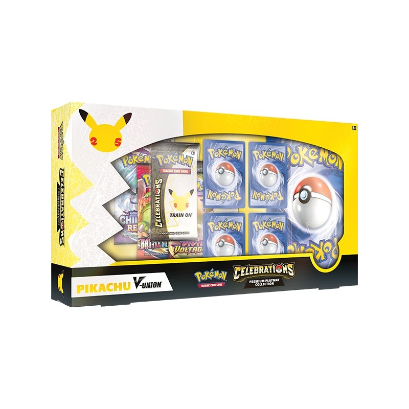 Hộp bài Pokemon TCG - Celebrations Premium Playmat Collection Pikachu V - Union