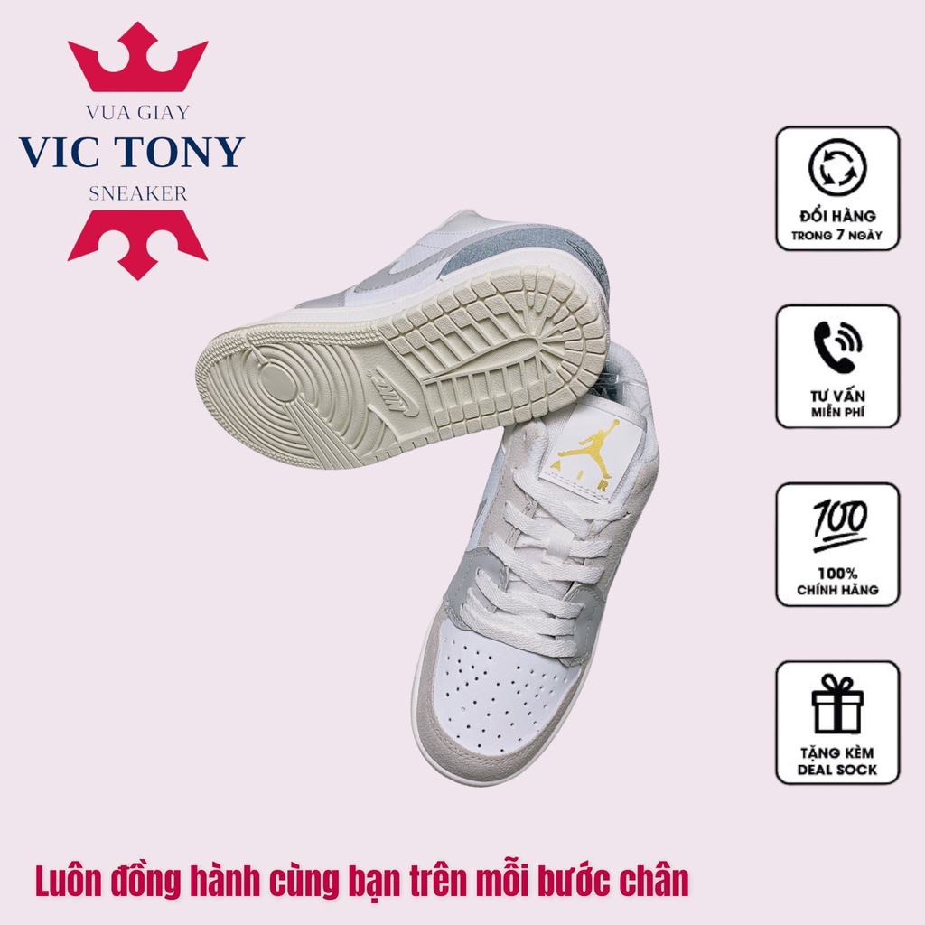 [BẢN TRUNG] Giày 𝐉𝐨𝐫𝐝𝐚𝐧 1 cổ thấp màu xám xanh nam nữ, Giày 𝐉𝐨𝐫𝐝𝐚𝐧 Paris low màu xám nhẹ dễ tối đồ bản đẹp | BigBuy360 - bigbuy360.vn