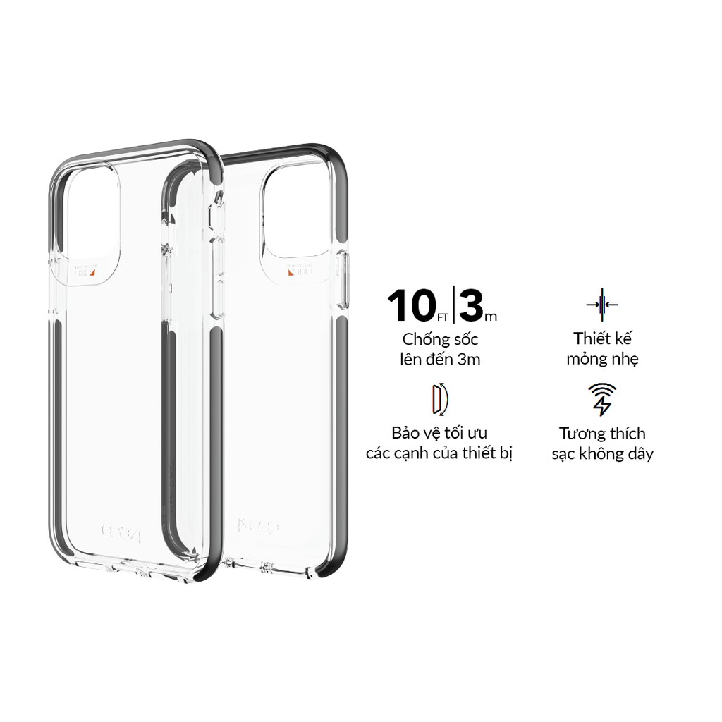 Ốp Lưng Chống Sốc GEAR4 D3O Piccadilly 4m Cho iPhone 11 Pro