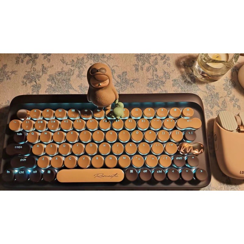 Bàn phím cơ không dây bluetooth LOFREE CHÍNH HÃNG màu chocolate bản giới hạn