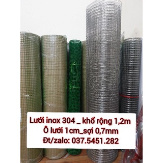 Lưới inox 304 khổ rộng 1,2m