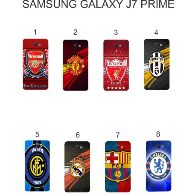 Ốp lưng Samsung Galaxy J7 Prime dẻo in hình Câu Lạc Bộ Bóng Đá