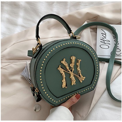 Túi xách tay - đeo chéo nữ dạng hộp bản đặc biệt NY509 với logo bằng kim loại