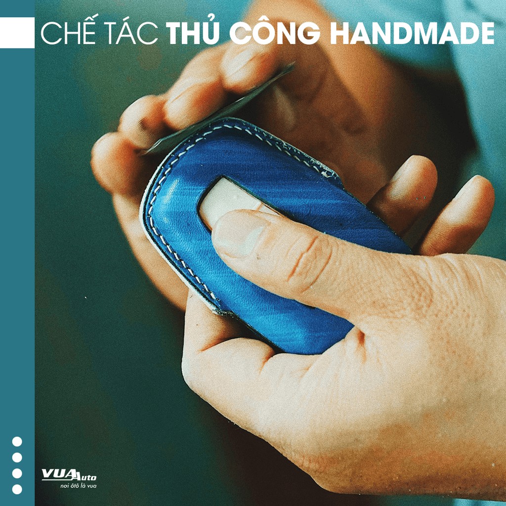 Bao da chìa khóa ô tô Bespoke đẳng cấp và sang trọng, thiết kế thủ công handmade tỉ mỉ, da bò Ý nhập khẩu cao cấp