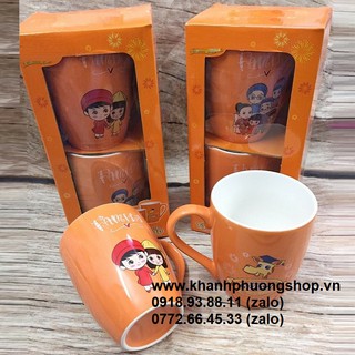 bộ 4 ly sứ cao cấp - ly sứ cao cấp