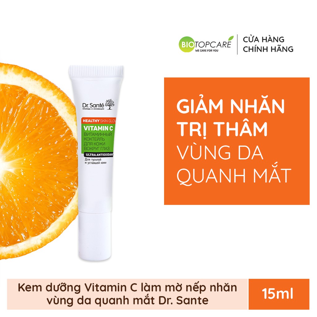 Kem dưỡng vùng da quanh mắt Dr. Sante Vitamin C làm giảm nếp nhăn 15ml - TN205