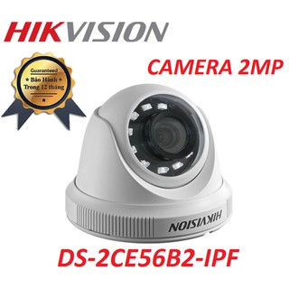 Camera HD TVI Dome 4 in 1 hồng ngoại 2.0MP HIKVISION DS2CE56B2IPF