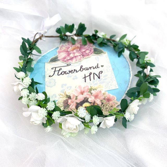 Vòng hoa lá baby có hoa 😆❤️