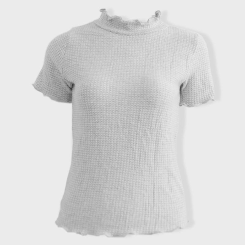 Áo thun len hiệu F21 cổ lọ cuốn biên