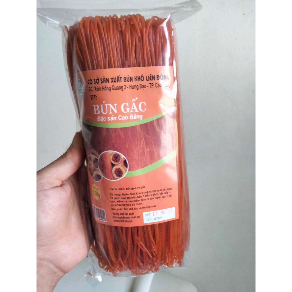 Bún gấc khô Liên đồng Cao Bằng healthy, tốt cho sức khoẻ (500g)