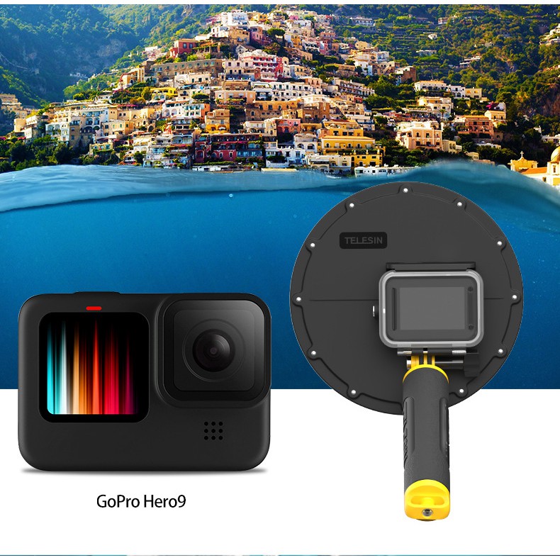 Dome TELESIN dùng cho máy quay hành động GoPro Hero 9