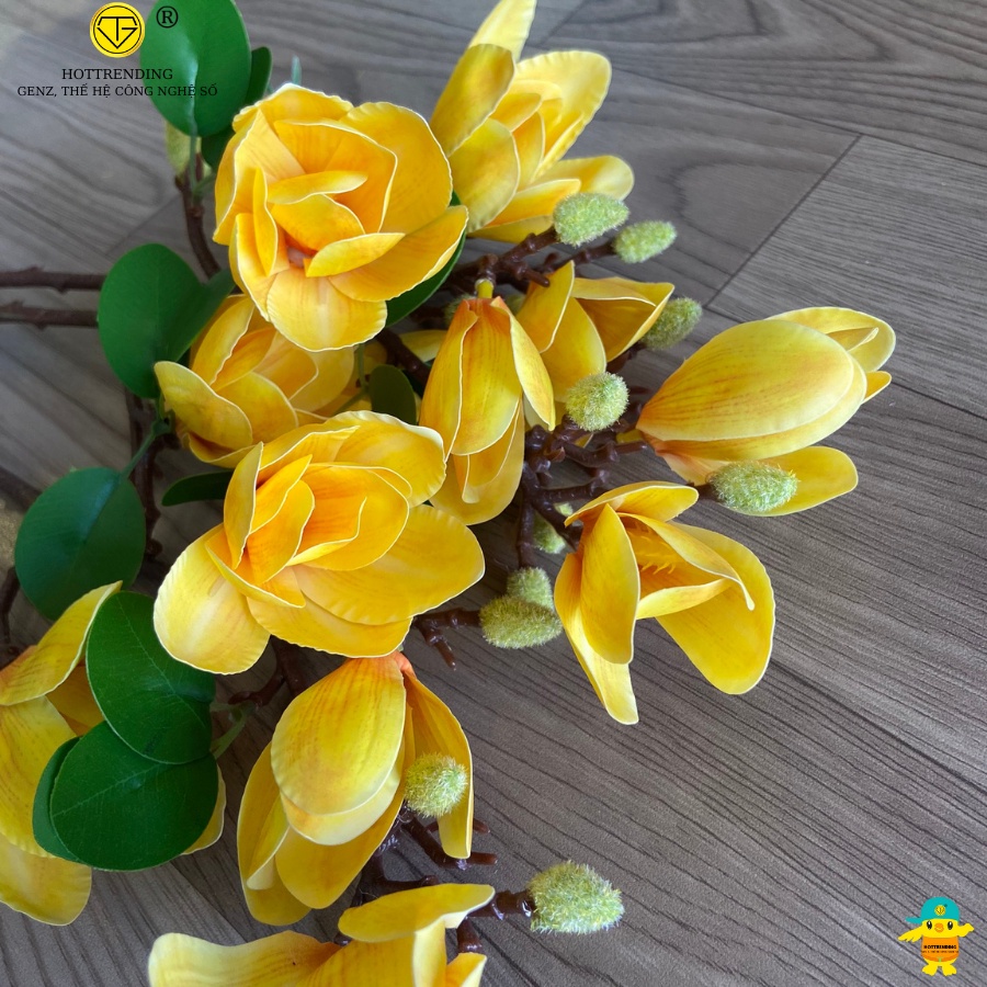 Hoa Mộc Lan, Hoa Giả Trang Trí Phòng Khách, Decor Không Gian Nhà Cửa