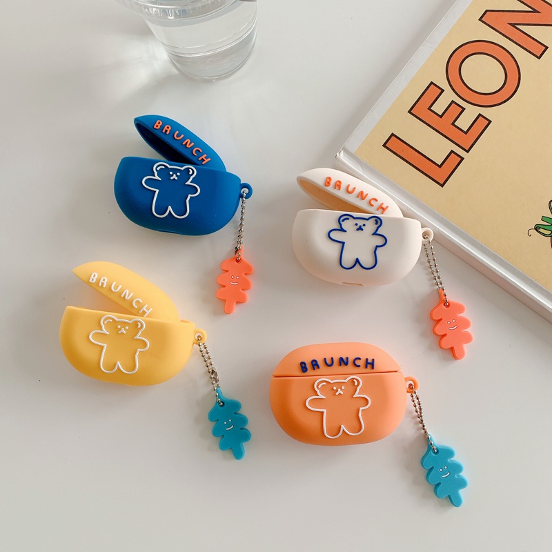 Vỏ Bảo Vệ Hộp Sạc Tai Nghe Beats Studio Buds plus TWS Hình Phi Hành Gia Hoạt Hình Bằng Silicone Mềm Kèm Móc