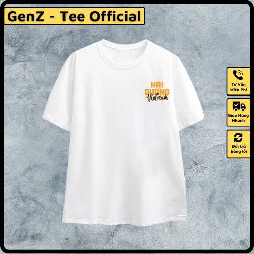 Áo Thun Local Brand Tỉnh Hải Dương, Áo 63 Tỉnh Thành Nam Nữ Form Rộng Unisex Genz Cá Tính