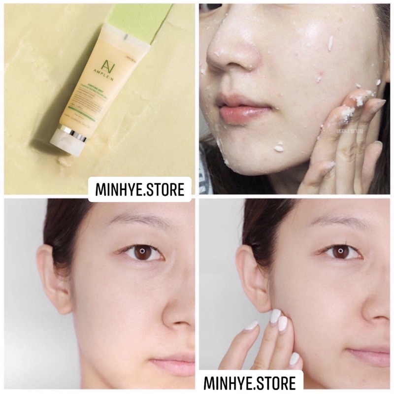 Tẩy Tế Bào Chết Mặt Ample:n Enzim Lên Men Từ Bha Thiên Nhiên Bí Đỏ Sạch Hoàn Toàn Mụn Cám Đầu Đen Da Chết