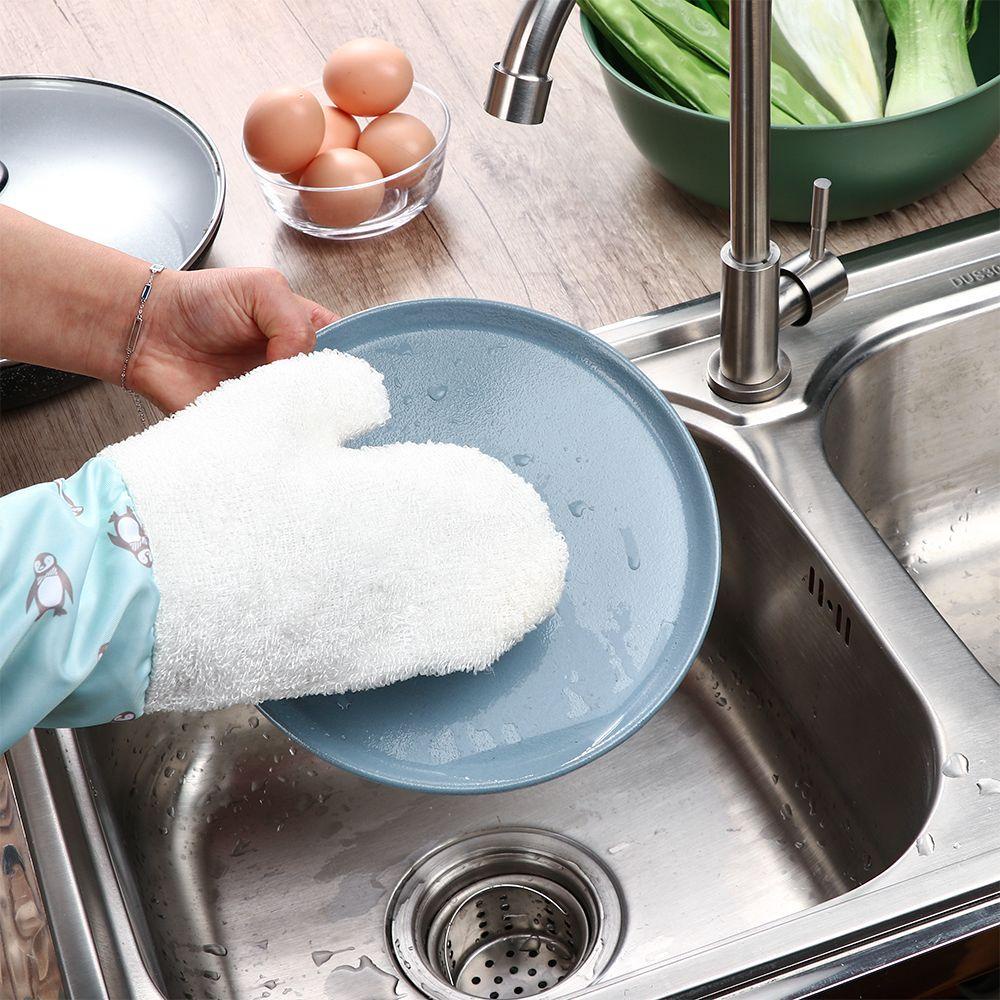 Găng Tay Rửa Chén Đa Năng Bằng Nhung Chống Nước Thông