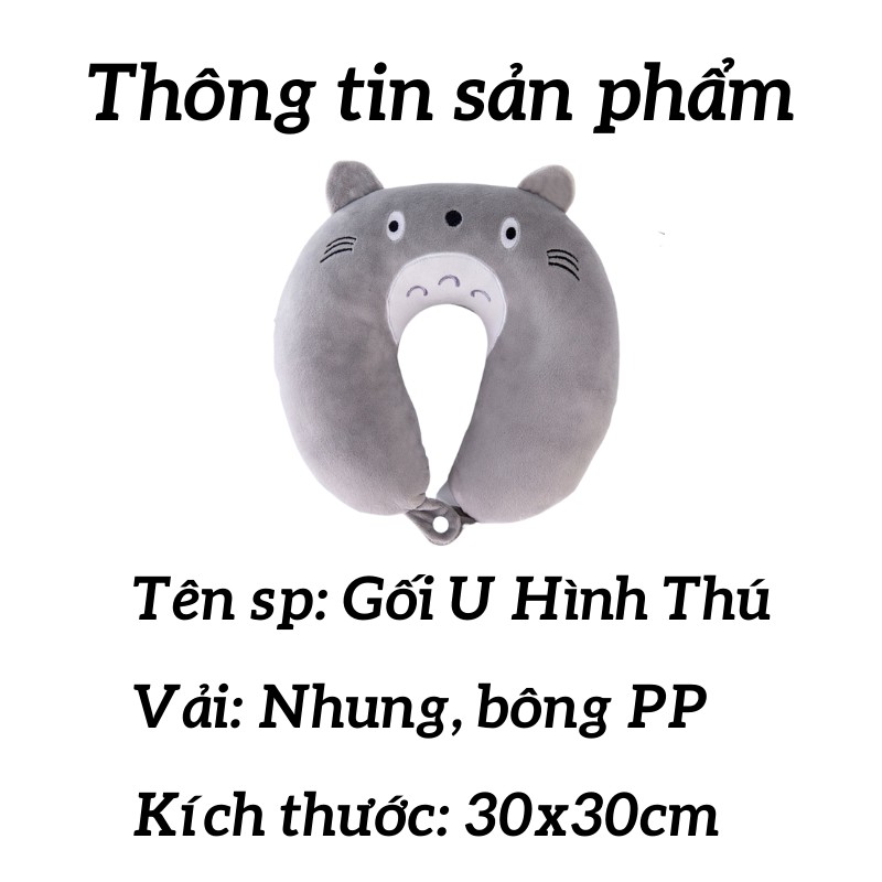 Gối Chữ U, Gối Chữ U Kê Cổ Hình Thú Đi Du Lịch - LEON