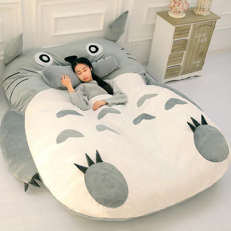 Giường lười My Neighbor Totoro sofa đơn hoạt hình nệm tatami dễ thương sáng tạo phòng ngủ nhỏ lưng ghế