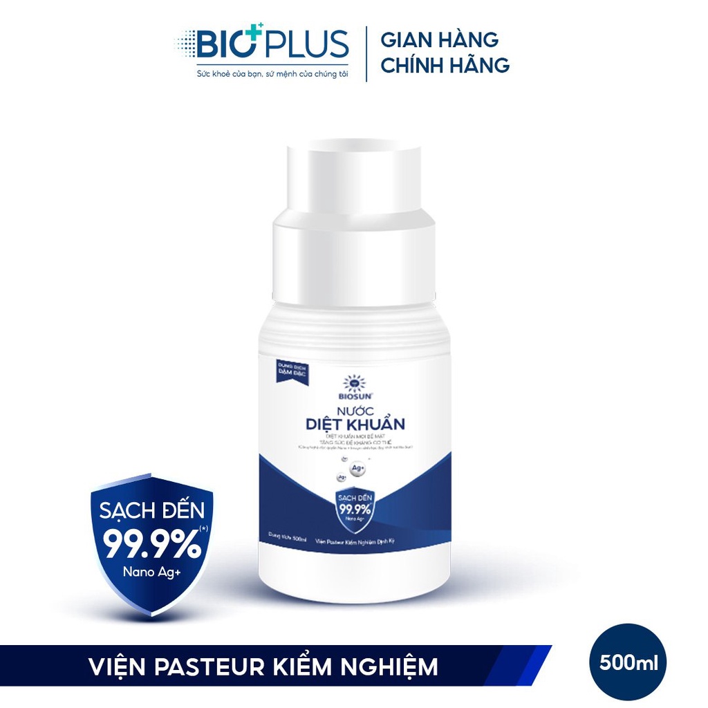 Dung Dịch Khử Khuẩn Đậm Đặc Nano Bạc Bio Sun 500ml