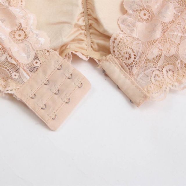 Áo lót cúp ngực ren - Áo bra ren quây cài khuy sau có đệm ngực 113