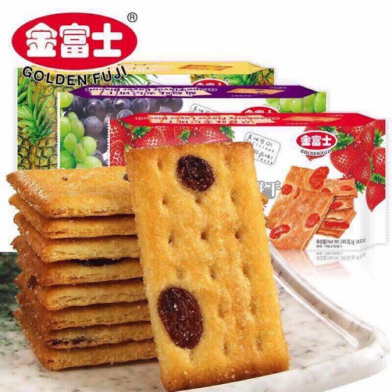 Bánh quy Nhật Layer Biscuit vị dâu, vị dứa, vị nho 140g