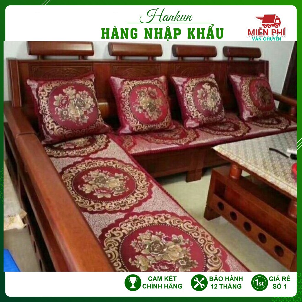 Bộ thảm trải ghế tây âu, đệm ghế đẹp nhà sang kích thước m7/M8/2M/2M2 (shop có bán tấm rời, sửa kích thước theo yêu cầu
