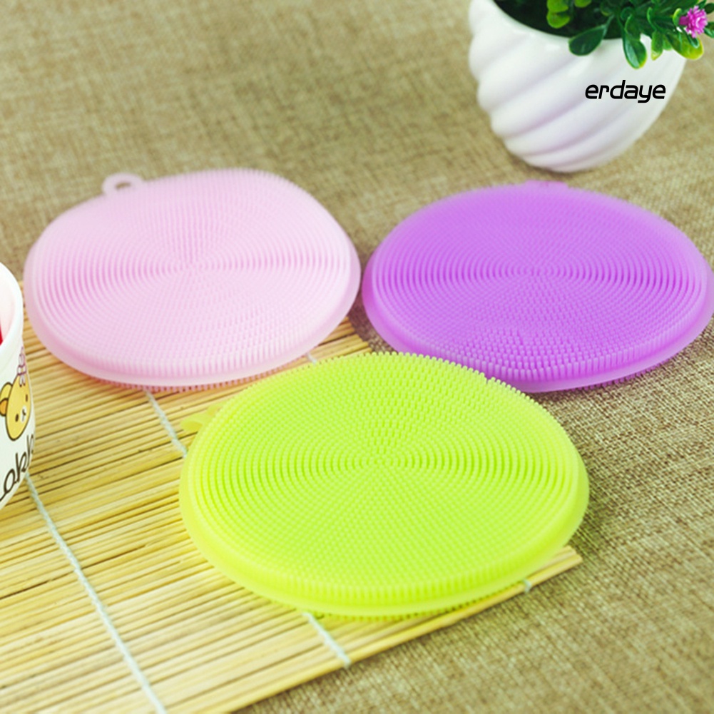 Miếng Silicone Rửa Chén Hình Tròn Tiện Dụng