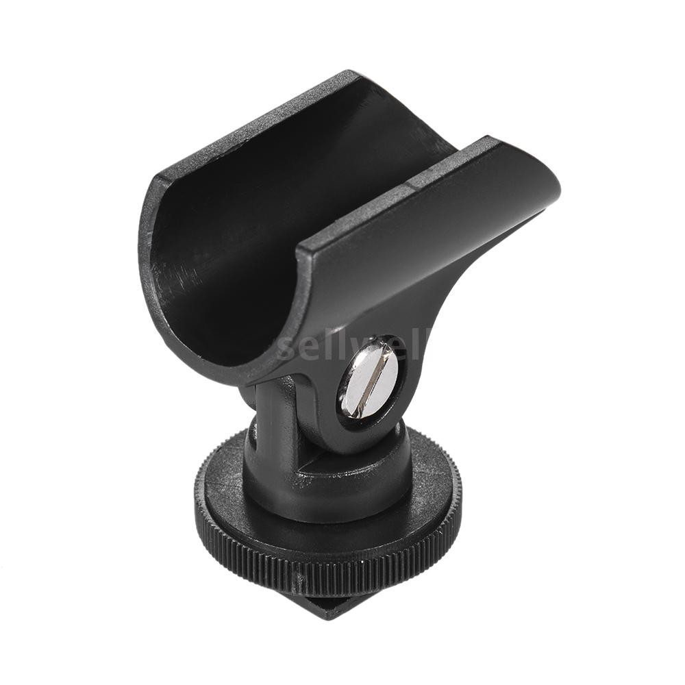 Kẹp giá đỡ Mic bằng nhựa Andoer 19mm với ngàm và lỗ vít 1/4" cho camera DSLR