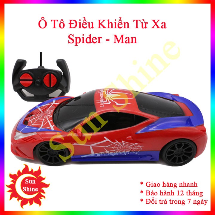 Đồ chơi trẻ em - Xe ô tô điều khiển từ xa Spider Man