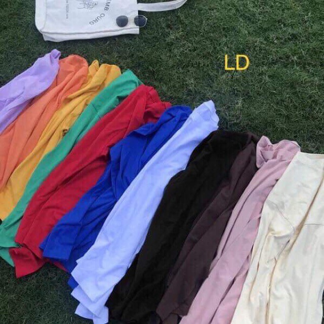 [FREESHIP ĐƠN TỪ 50K] Áo thun thụng trơn tay dài LDU0719