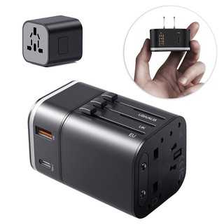 Ổ cắm du lịch đa năng kiêm sạc nhanh QC3.0 - Baseus Removable 2 in 1/AUKEY PA-TA01 CỔNG SẠC TYPE-C VÀ USB-A