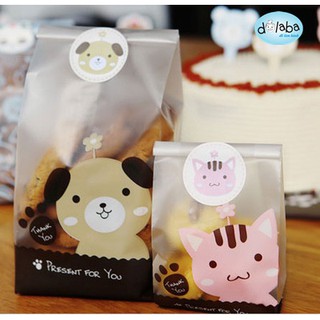 Dolaba - Túi đựng bánh cookie hình gấu (10c)