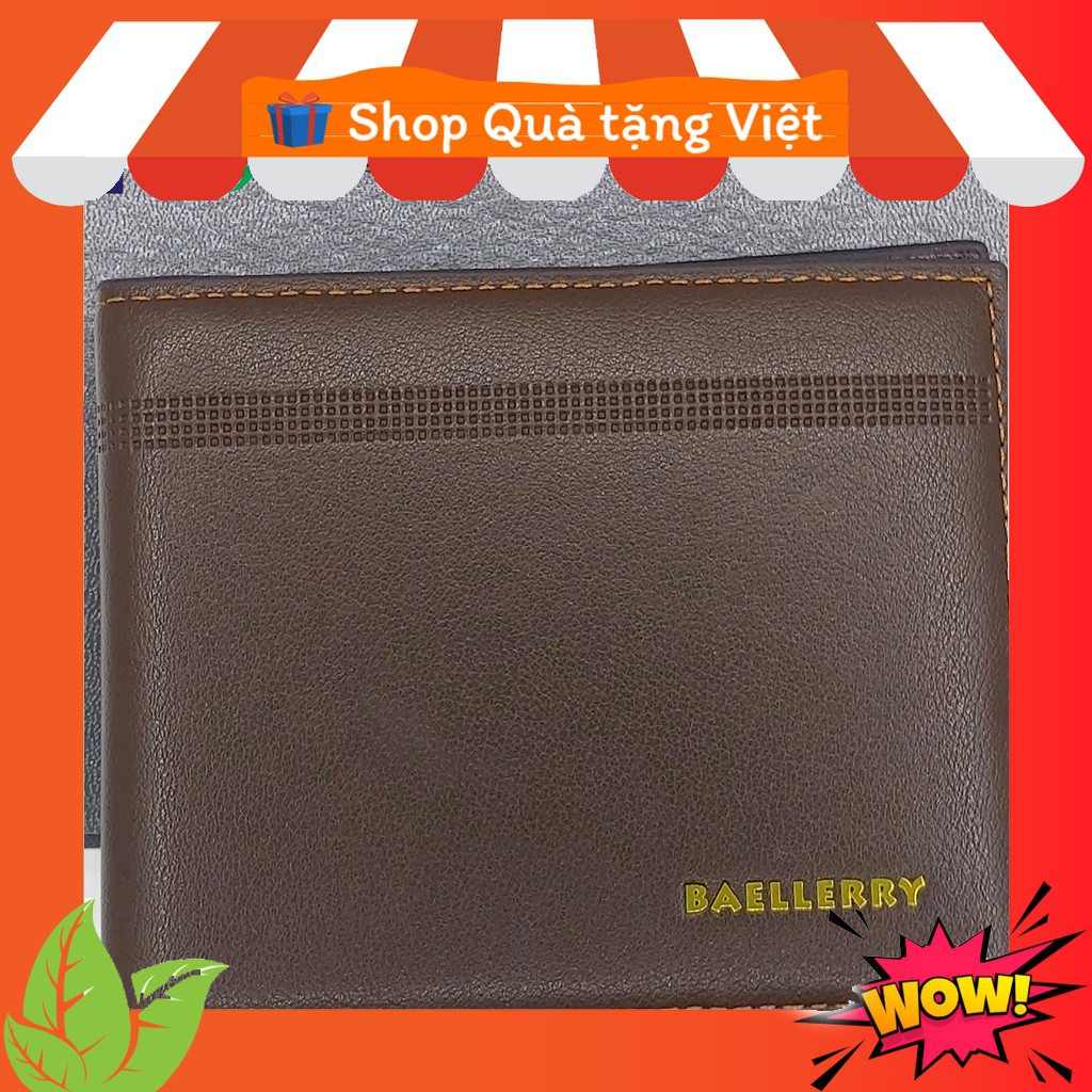 Bóp nam Ví nam ngắn mẫu ngang  ví nam nhiều ngăn tiện lợi - nhỏ gọn - có hộp