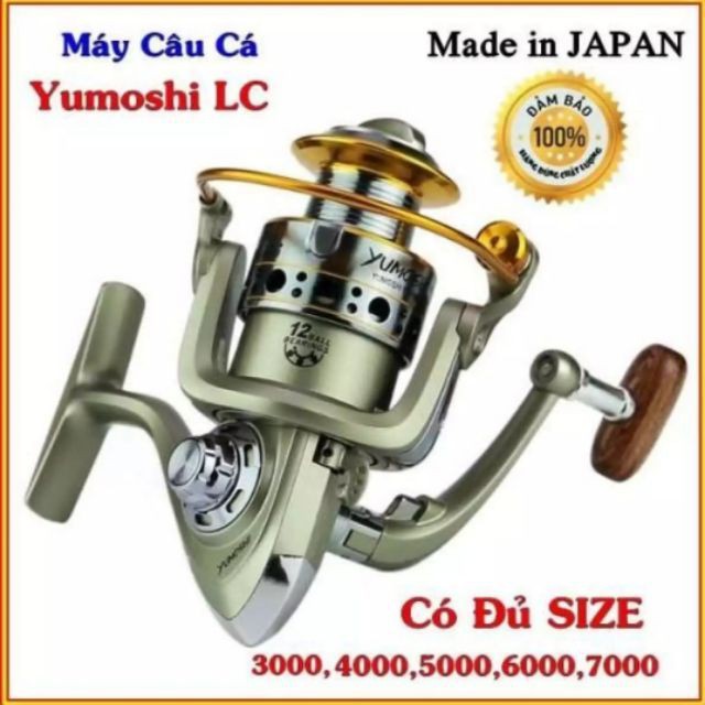 Máy Câu Cá YUMOSHI LC 4000 - 7000 KIM LOẠI