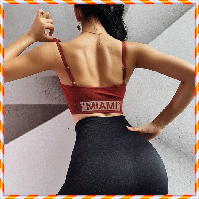 Áo Bra Đan Dây Lưng Sexy Tập Gym Tập Yoga Nữ MIAMI KINGDOM SPORT size S/M/L