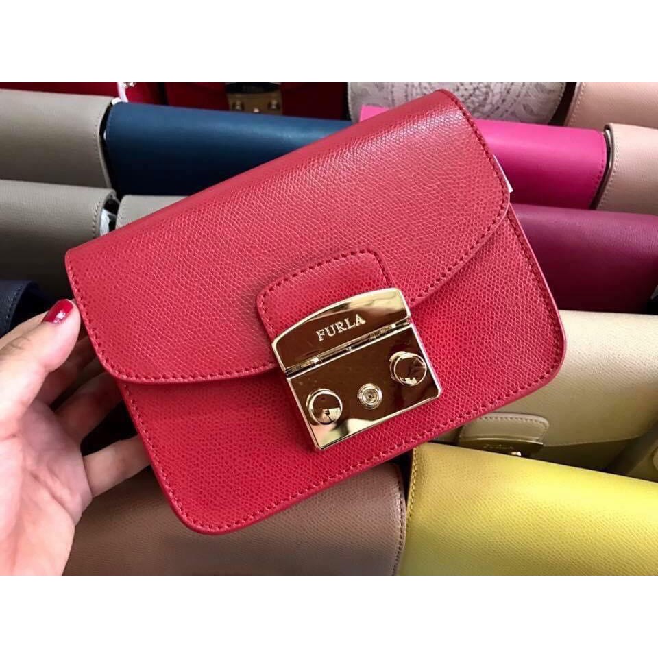 Túi xách nữ chính hãng Furla Metro mini ruby size 21cm và Sat S siêu đẹp cho chị em!