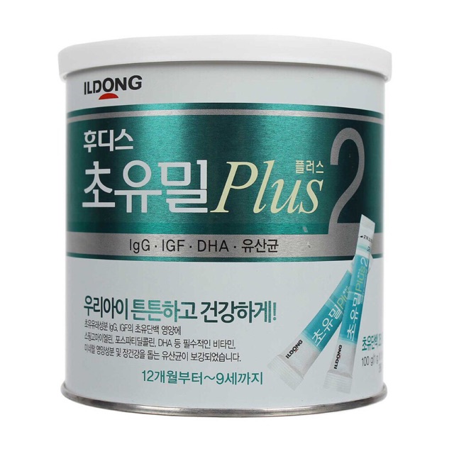 Sữa non ILDONG PLUS hàn quốc số 2, Hộp 100 gói*1gr