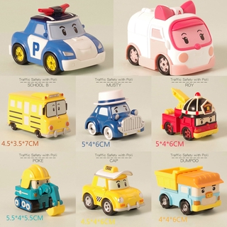 Đồ Chơi Mô Hình Xe Poli Poli Bằng Kim Loại Cho Bé