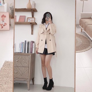 Aó khoác kaki tay bo