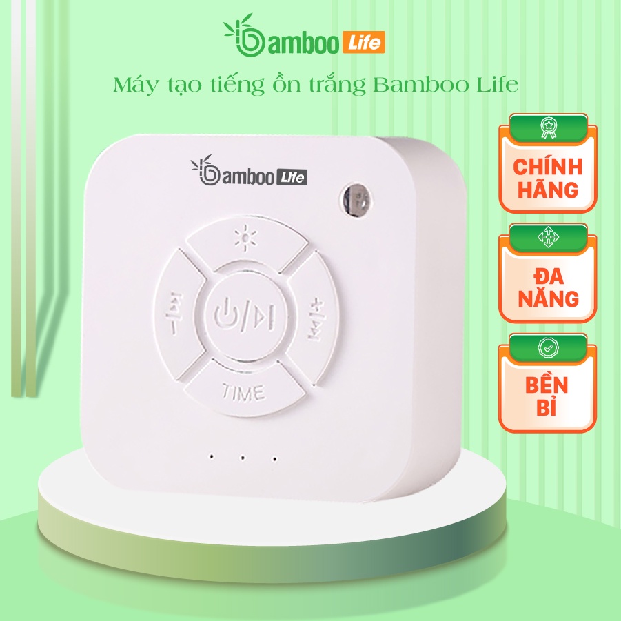 Máy tạo tiếng ồn trắng Bamboo Life BL083 (white noise) tạo tiếng ru giúp bé ngủ ngon, sâu giấc