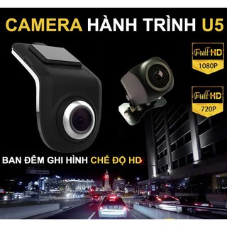 Bộ Camera Hành Trình Trước Và Sau U5 Dùng Cho Ô Tô, Xe Hơi Sử Dụng Màn Hình DVD Android,đồ chơi ô tô cao cấp, GIÁ CỰC RẺ