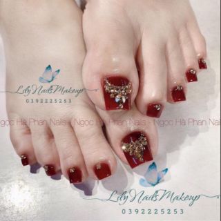 Móng chân ( nail ) thiết kế có hình thật