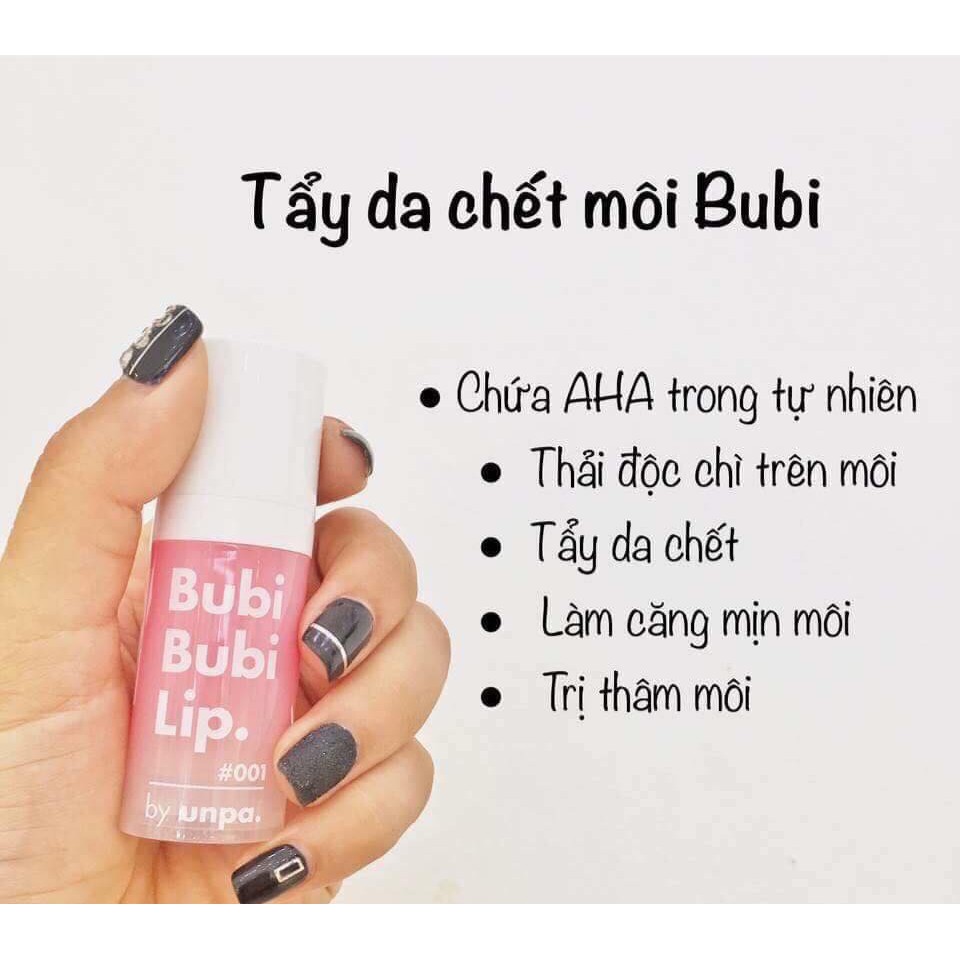 Tẩy Da Chết Môi Sủi Bọt Bubble Moisten Lip Scrub Cream Gecomo